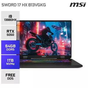 MSI 소드 17 HX B13VGKG-i9 QHD i9-13980HX RTX4070 17인치 400Nit 240Hz 게이밍노트북 (램64GB/1TB) YO