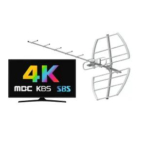 실외용 4K UHD DTV 안테나 디지털 지상파 티비 공중파 티브이 가정용 디지탈 단기 수신기 외부 옥외 연결