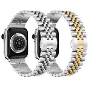 Apple Watch 밴드 용 스테인레스 스틸 스트랩 45mm 울트라 38mm 금속 손목 시리즈 9 8 7 SE 6 5 4