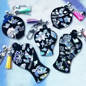 자개공예 나전칠기 DIY 전통 아크릴 도자기 자개스티커 키링 만들기 키트 외국인선물 한국기념품