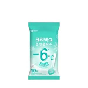 (정품) 크리넥스 쿨링물티슈 라임민트 10매, 3개