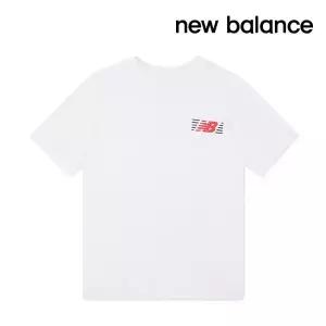 뉴발란스 반팔티셔츠 NB 라인즈 남성 화이트 MT6179UM-WT