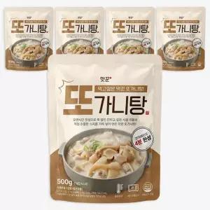 일품 스지듬뿍 도가니탕 4분완성 또가니탕 2.5kg (500g * 5팩)