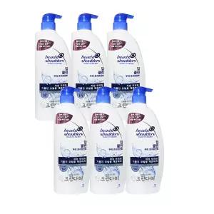 헤드앤숄더 두피토탈솔루션 딥클린 샴푸 850ml x6개
