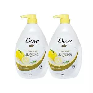 도브 바디워시 유자 1kg x2개