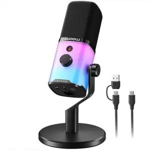 마오노 PD100X RGB 게이밍 방송용 녹음용 USB XLR 다이나믹 마이크