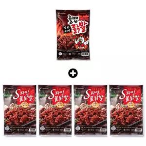 [원앙][원앙닭발] 뼈없는 S라인 불닭발 230g (4팩) + 무뼈 졸맵 닭발 150g (1팩)