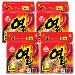 행사 열라면 봉지라면 120g 20개