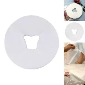 일회용 미용 관리실 베드 얼굴구멍 커버 패드 100장/부직포/일회용/커버/여행용/페이스/시트/1회용/관리