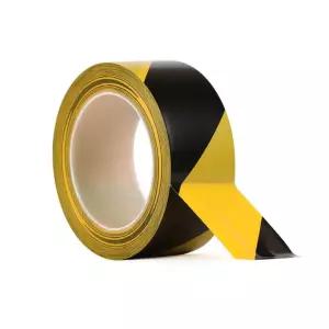 PVC 바닥 안전 표시 라인 테이프 48mm x 33M 노랑검정/위험/경고/워닝/용/라인테이프/출입금지/접근금지