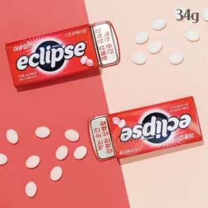 OH 휴대용 틴케이스 사탕 34G 딸기향 포켓사탕 차량용입가심사탕 이클립스
