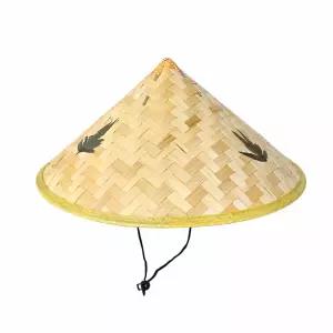 42cm 꼬깔 농라 나뭇잎 l 대나무 여름모자 전통 농라 농사 작업모자 낚시 등산 자외선차단 삿갓
