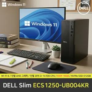 DELL Slim ECS1250-UB004KR 컴퓨터 / 윈도우11 Pro 설치 / RAM 16GB / NVMe SSD 512GB