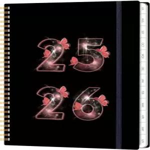 학술 플래너 2026 8.5 x 11 주간 및 월간 캘린더 2026년 1월부터 6월까지 탭이 있는 6개월 일일 탄력적인