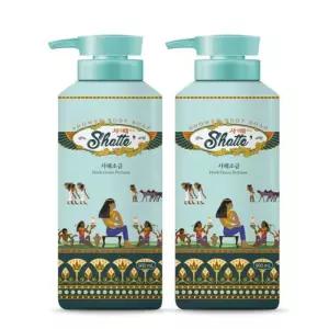 무궁화 샤워 때 비누 사해 소금 시트러스향 900ml, 2개