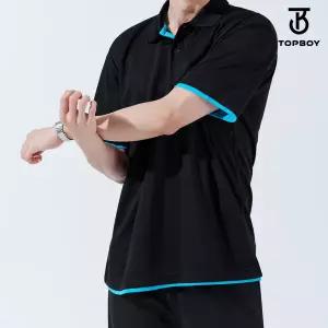 [탑보이] 남녀공용 쿨론 드라이 레이어드 카라 반팔 티셔츠 (TS019)