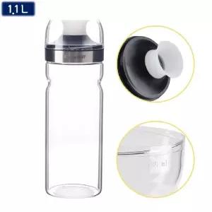 잡곡보관 유리용기 1100mL 약9x27cm 밀폐 보관용/잡곡통/보관/용기/쌀보관/보관통/곡물통/잡곡/소분통