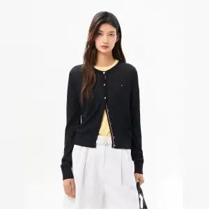 타미힐피거 여성 크롭 썸머 가디건 T22G3KCD601WL1B60 255327
