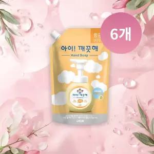아이깨끗해 순 파우더향 핸드워시 리필용 600ml 6개