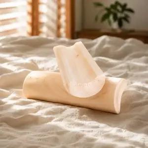 편백나무 목침 40cm 통원목 국내산 경침 숙면
