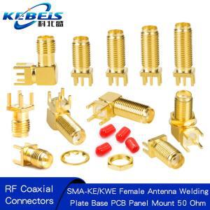 5PCS SMA KE KWE 마운트 잭 소켓 PCB RF 암 커넥터 플러그 구리 에지 어댑터 솔더