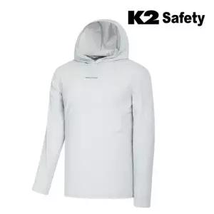K2 세이프티 자외선차단 여름 긴팔 후드 티셔츠