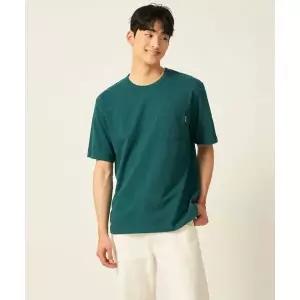 BEANPOLE MEN 헤리티지 헤비웨이트 라운드 티셔츠 그린 (BC5442C92M)