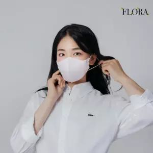 [장당199원/컬러 KF94/중형] 귀편한 새부리형 슬림 KF94 플로라 컬러마스크 200