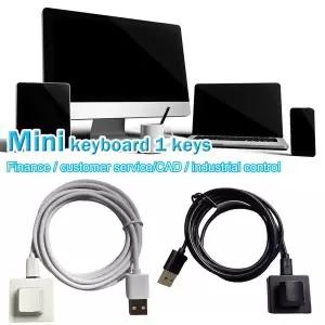 미니 키패드 원키 맞춤 프로그래밍 매크로 1키 한손용 식 키보드 USB 유선 키보드 게임용