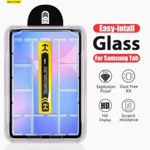 삼성 갤럭시 탭 S10 Fe S9 플러스 S11 울트라 S6 라이트 A11 A9용 강화유리 스크린 보호필름 간편 설치