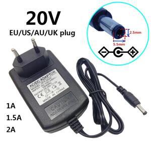 20V 1A 1.5A 2A AC-DC 전원 어댑터 공급 장치 110V 변환기 볼트 2000mA 5.5mmx2.5mm EU 미국 영국 AU 플러