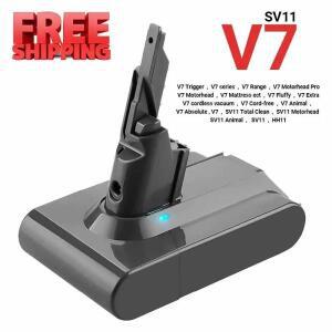 2025 다이슨 V7 배터리 동물 프로 진공 청소기 교체 용  새 21.6V 12800mAh 리튬 이온 충전지