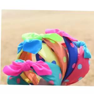 레트로머리띠 네온 리본 반다나 레트로 헤어밴드 5Colors DWWA36E6F