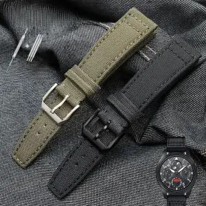 IWC 밴드 스핏파이어 22mm 패브릭 시계 21 시계줄 호환 스트랩 캔버스 파일럿