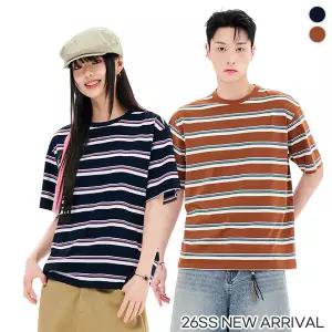 {체이스컬트} (2Color) MULTI 스트라이프 반팔 T-SHIRT