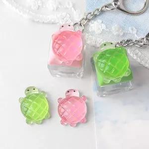 비즈아이 [6423-30]아크릴 키캡파츠 탑꾸재료 야광메론빵거북이 16x21mm ,1개