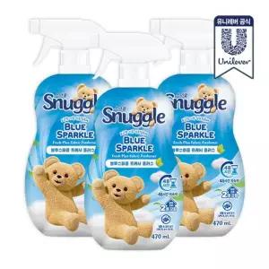스너글 섬유탈취제 블루스파클 프레시 플러스 470ml 3개