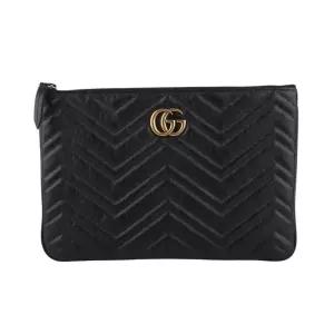 [중고명품] 525541 GG 마몽 마틀라쎄 쉐브론 퀼팅 클러치백 37277K