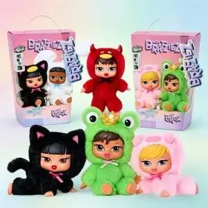 MGA Bratz Bratziez Iconz 시리즈 블라인드 박스 수집 귀여운 인형 펜던트 플러시 비닐 피규어 키체인 생일