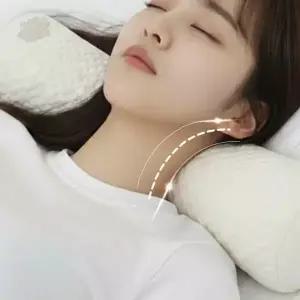 목 경추 지지 원기둥 형태 저반발 메모리폼 소재 옆으로 누워 자는 사람 적합한