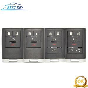BEST KEY 교체 원격 자동차 키 쉘 케이스 캐딜락 DTS SRX 에스컬레이드 FOB OUC6000066 4 5 6 버튼