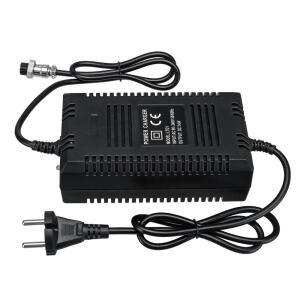 AGM VRLA SLA 납산 배터리 용 EU 표준 36V 2A 스마트 충전기 12mm XLR 3 핀 암 플러그가있는 10AH
