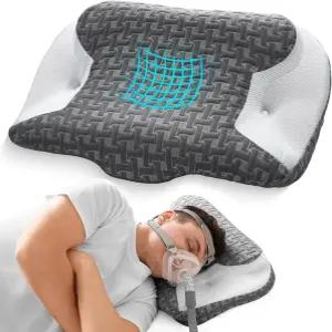 Cpap 사용자를 위한 조이녹스 수면 무호흡증 베개 측면 및 허리 인체공학적으로 조절 가능한 메모리 폼