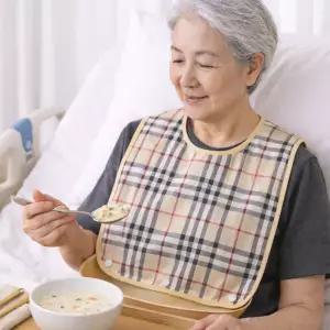 고급 어르신 노인 환자 방수 턱받이 요양원 요양병원 환자용 성인용 앞치마