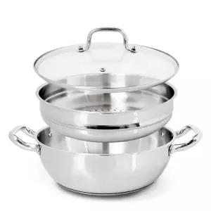 IH 올스텐 2단 찜냄비 3중바닥 스텐찜기 전골
