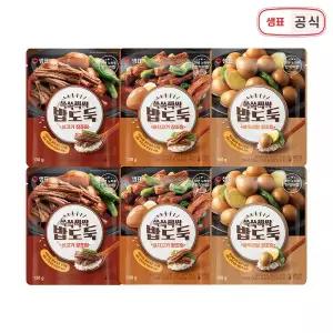 샘표 쓱쓱싹싹 밥도둑 장조림 실온보관 파우치 반찬 6개 세트 맛선택 1. 장조림 세트(메추리2 돼지2 소고기2) MNS