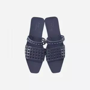 HEAVENLY JELLY Mule Stone Navy 05467 3385294