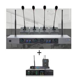 RO-1400 회의용 4채널 무선마이크 탁상용 구즈넥
