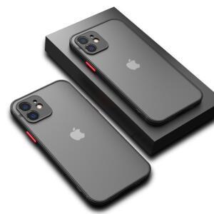 아이폰 11 프로 최대 XR 7 8 플러스 미니 실리콘 범퍼 지우기 하드 PC 커버에 한 럭셔리 Shockproof 갑옷