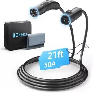 테슬라 충전기용 복만 연장 케이블 21FT 월 커넥터/모바일 충전기/목적지 코드 50Amp 240V 모델
